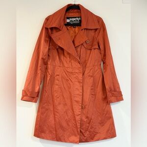 Sugarfly Women's Orange Trench Coat